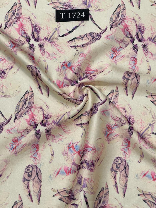 Abstracts Prints On Modal Satin