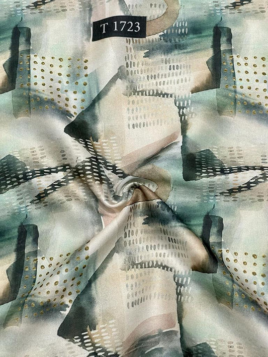 Abstracts Prints On Modal Satin