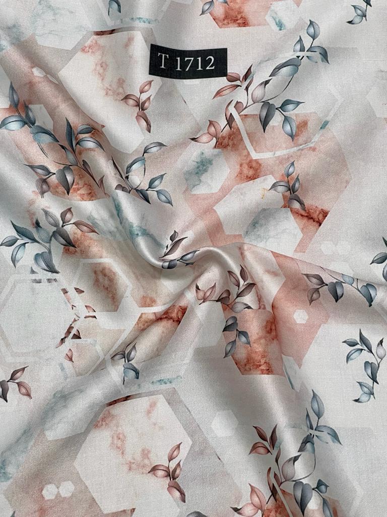 Abstracts Prints On Modal Satin
