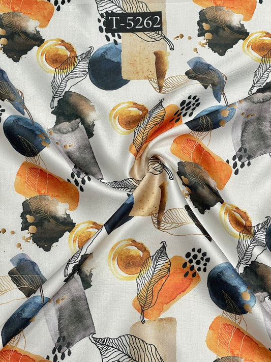 Abstracts Prints On Modal Satin
