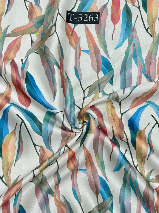 Abstracts Prints On Modal Satin