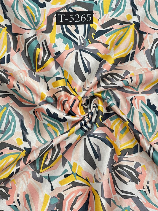 Abstracts Prints On Modal Satin