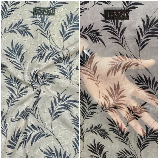 COMBO PRINT - COTTON HAKOBA + ORGANZA