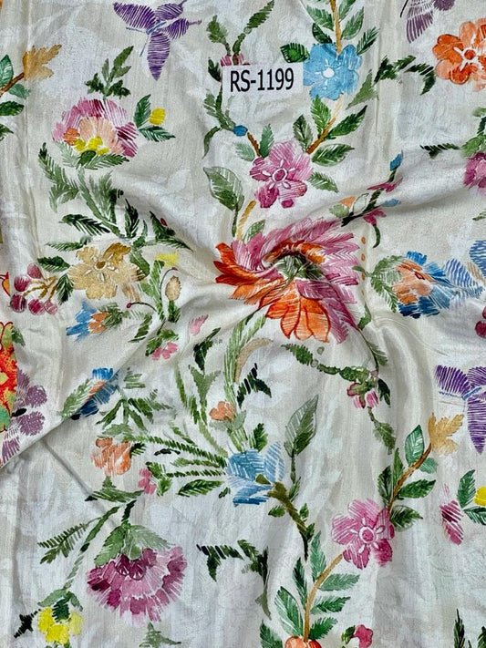 Pure Viscose Muslin mixed Print