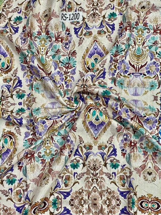 Pure Viscose Muslin mixed Print