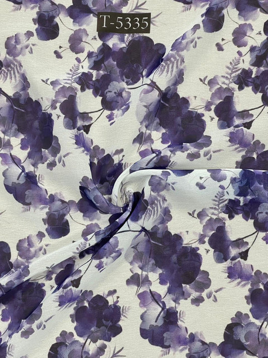 Georgette Abstract Print