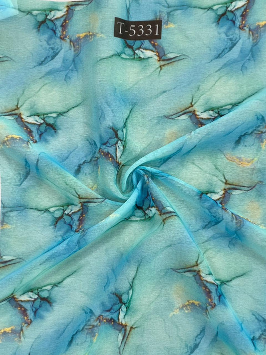 Georgette Abstract Print