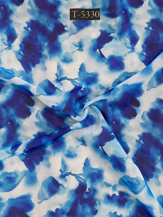Georgette Abstract Print