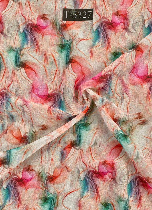 Georgette Abstract Print