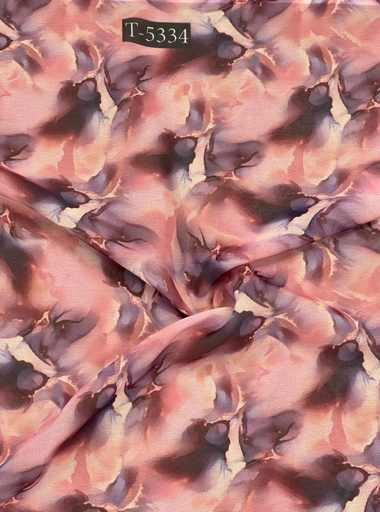 Georgette Abstract Print