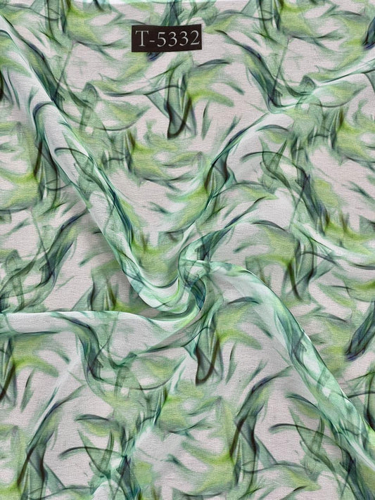 Georgette Abstract Print