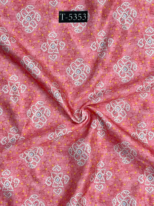 BANDHANI PRINT ON MODAL SATIN