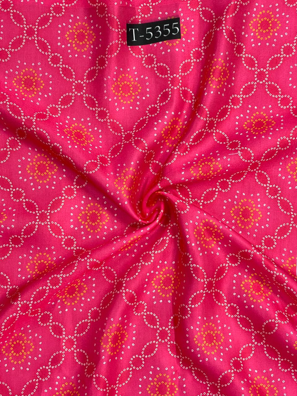 BANDHANI PRINT ON MODAL SATIN