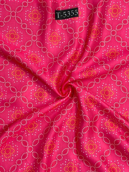 BANDHANI PRINT ON MODAL SATIN