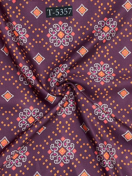 BANDHANI PRINT ON MODAL SATIN