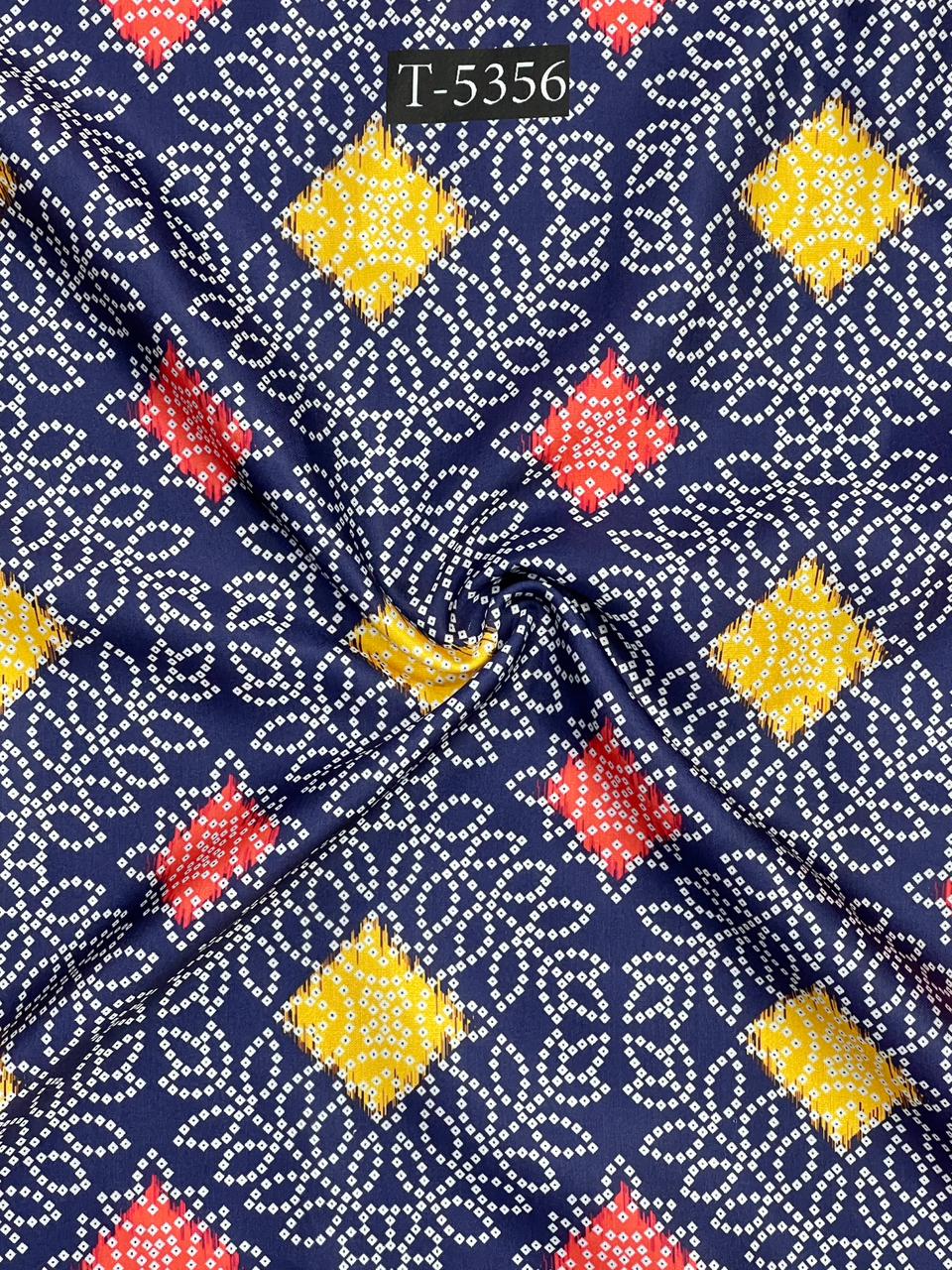 BANDHANI PRINT ON MODAL SATIN
