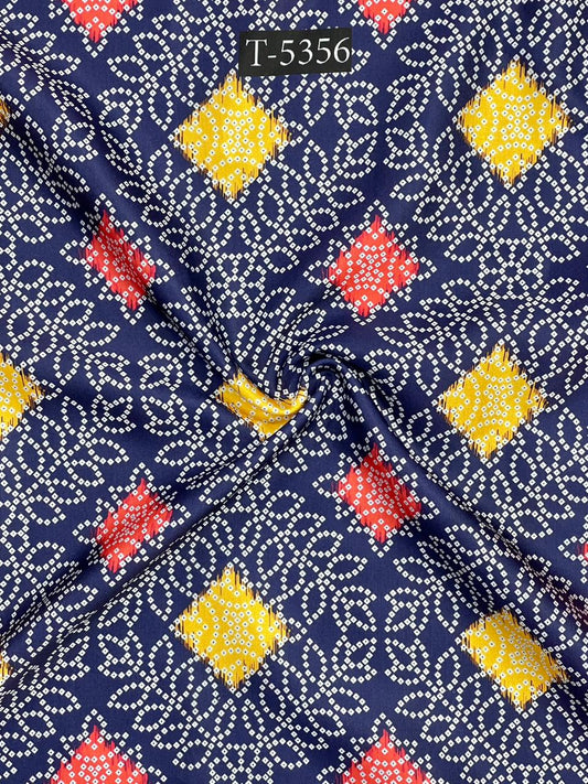 BANDHANI PRINT ON MODAL SATIN
