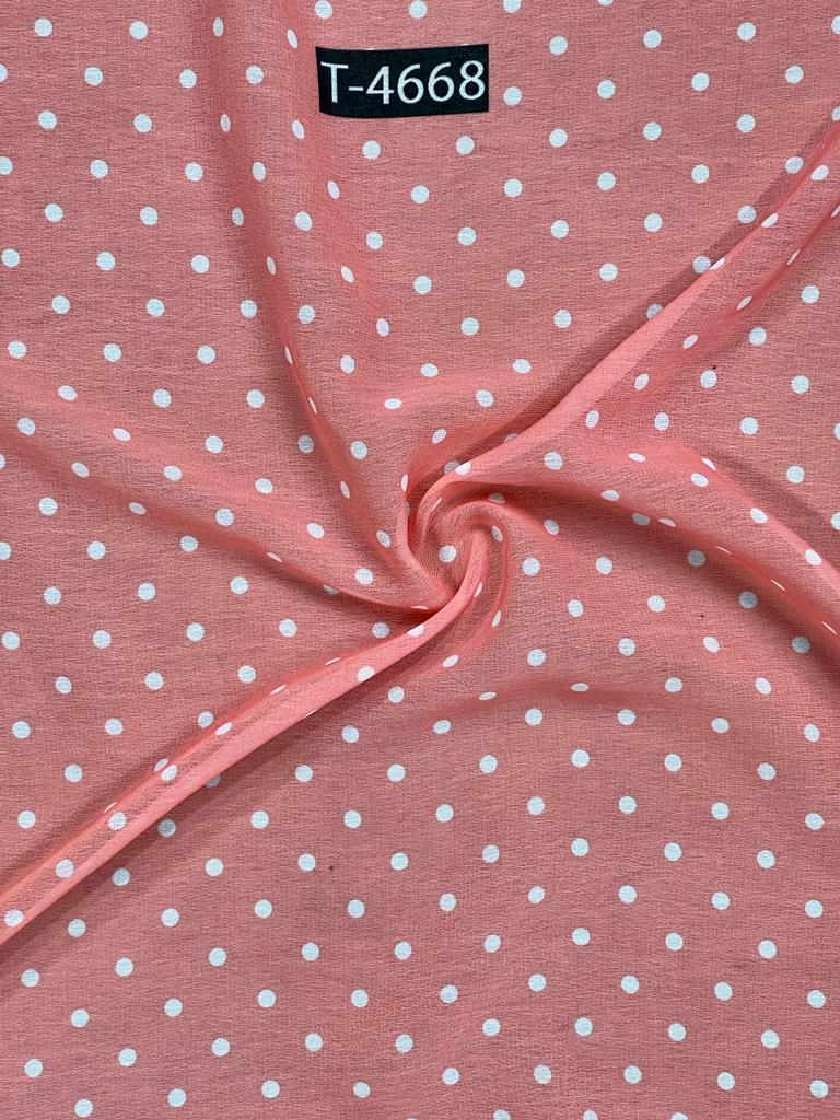 Georgette Polka Dot Print