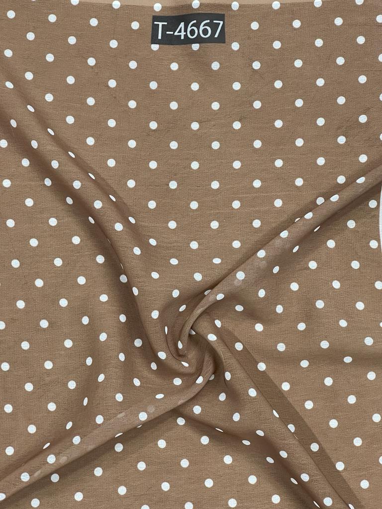 Georgette Polka Dot Print