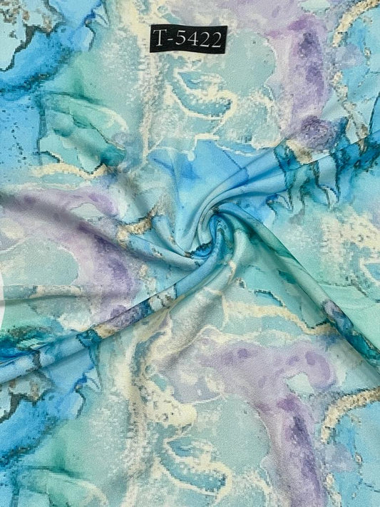 Crepe Marble Print