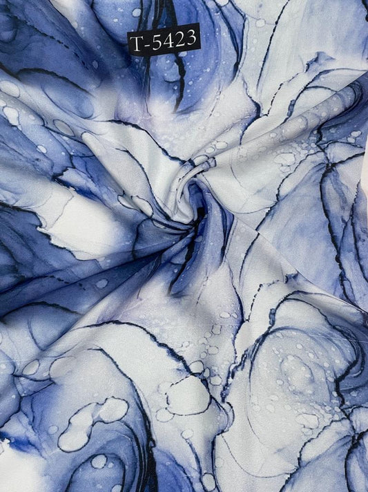 Crepe Marble Print