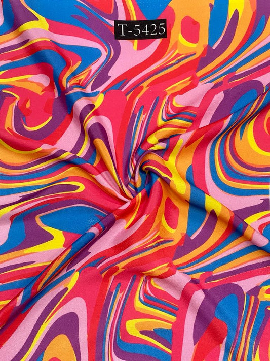 Crepe Marble Print