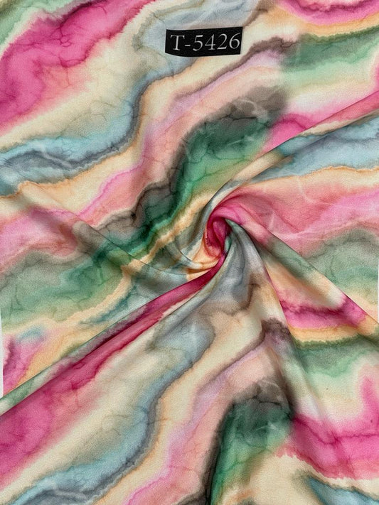 Crepe Marble Print