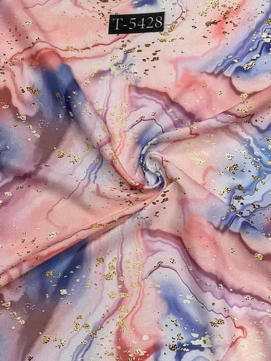 Crepe Marble Print