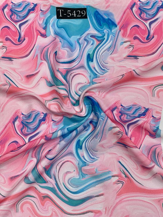 Crepe Marble Print