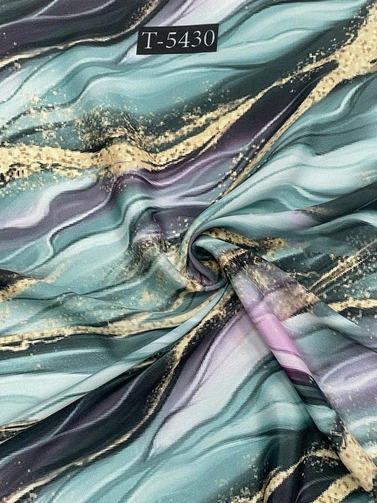 Crepe Marble Print