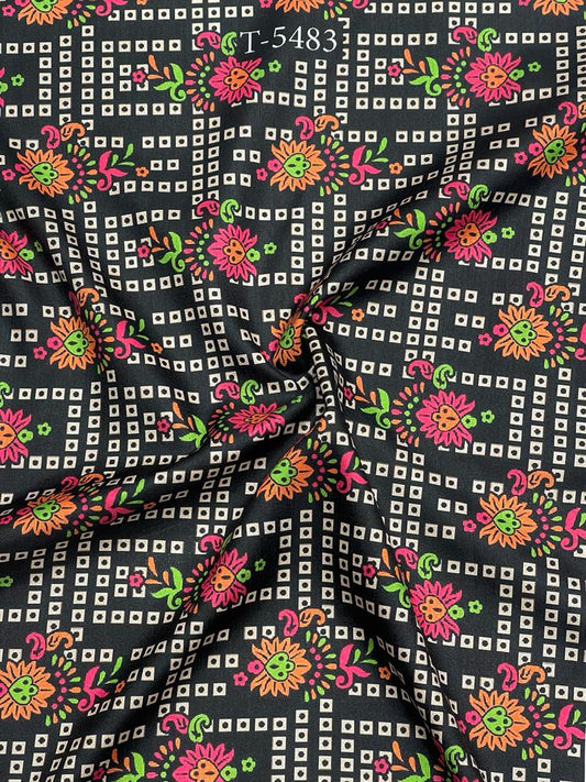 Navratri Theme Tussar Print