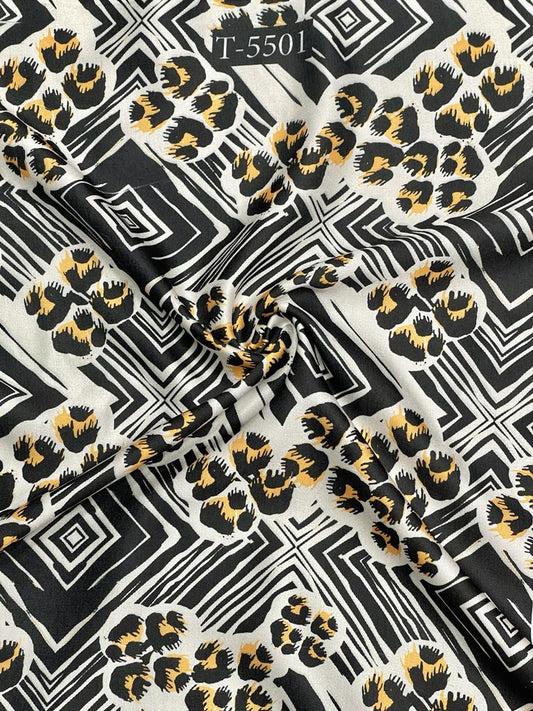 BRAND PRINTS ON MODAL SATIN