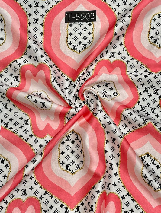 BRAND PRINTS ON MODAL SATIN