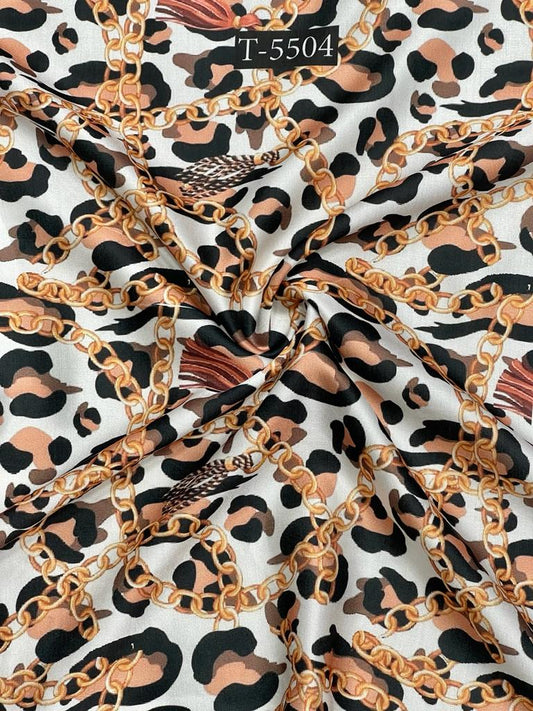 BRAND PRINTS ON MODAL SATIN