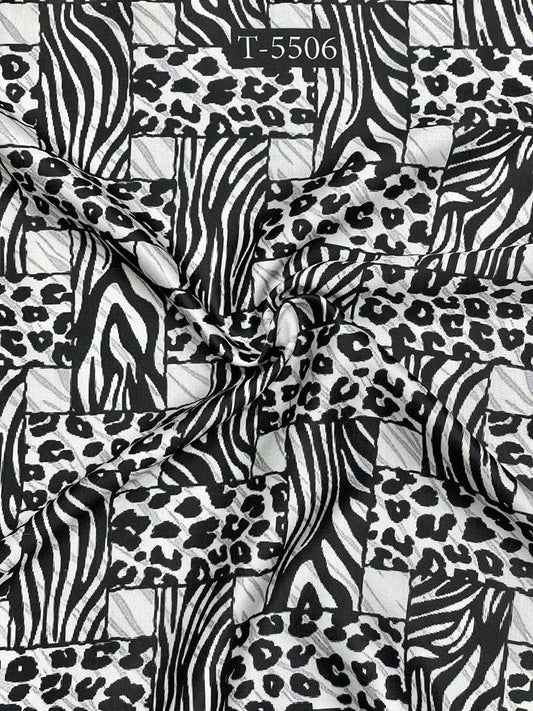 BRAND PRINTS ON MODAL SATIN
