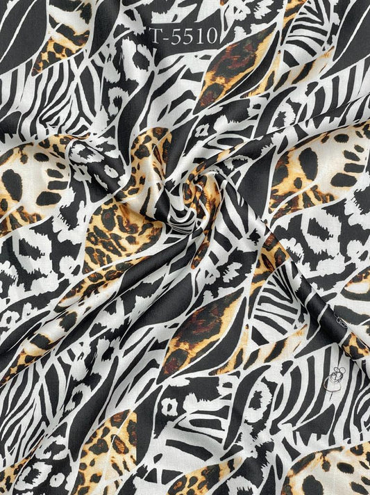 BRAND PRINTS ON MODAL SATIN