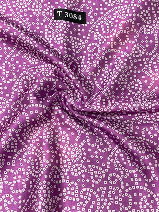 Bandhani print on Modal Satin