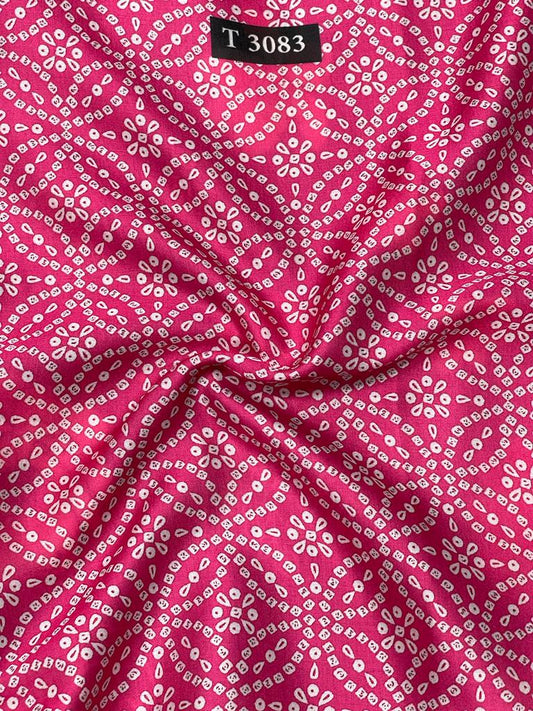Bandhani print on Modal Satin