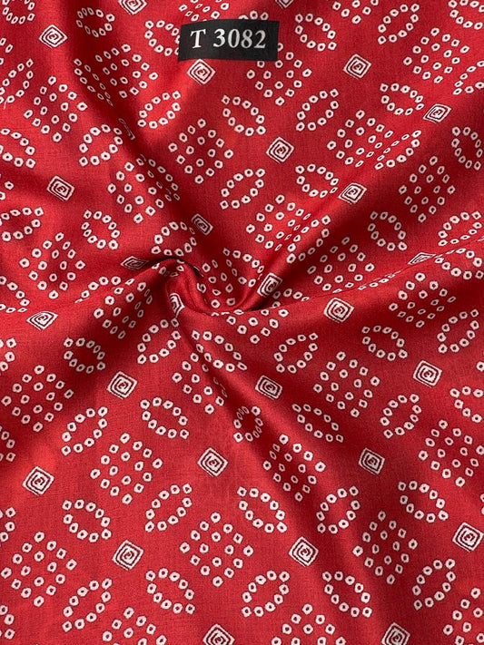 Bandhani print on Modal Satin
