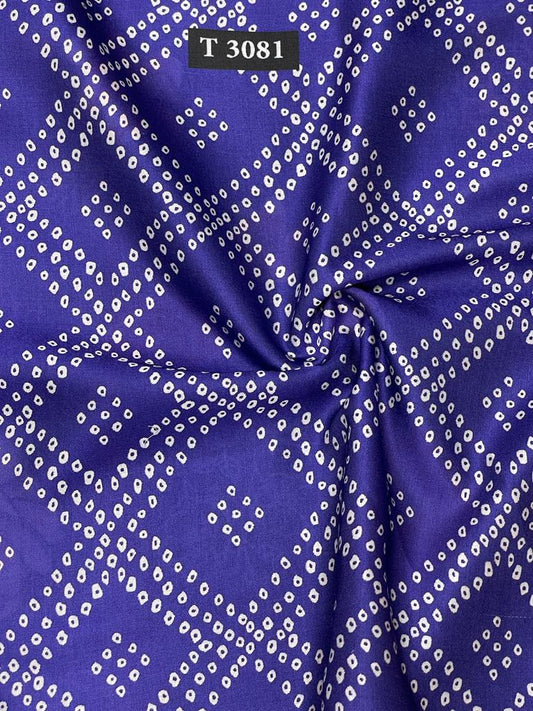 Bandhani print on Modal Satin