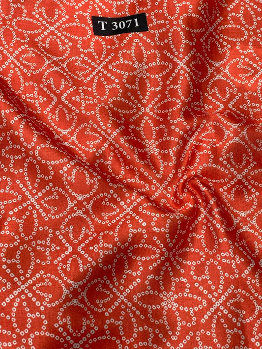 Bandhani print on Modal Satin