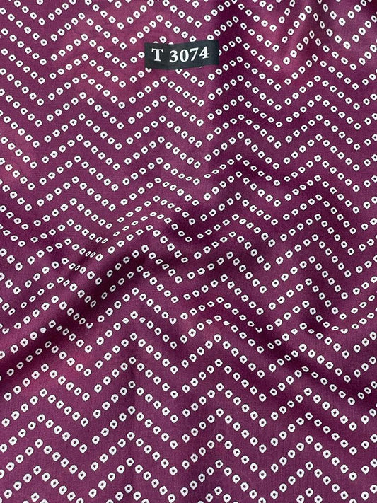 Bandhani print on Modal Satin