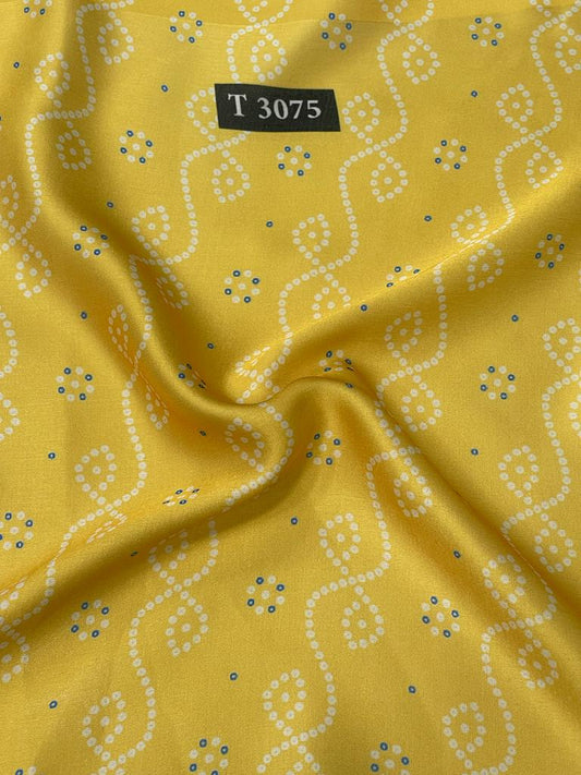Bandhani print on Modal Satin