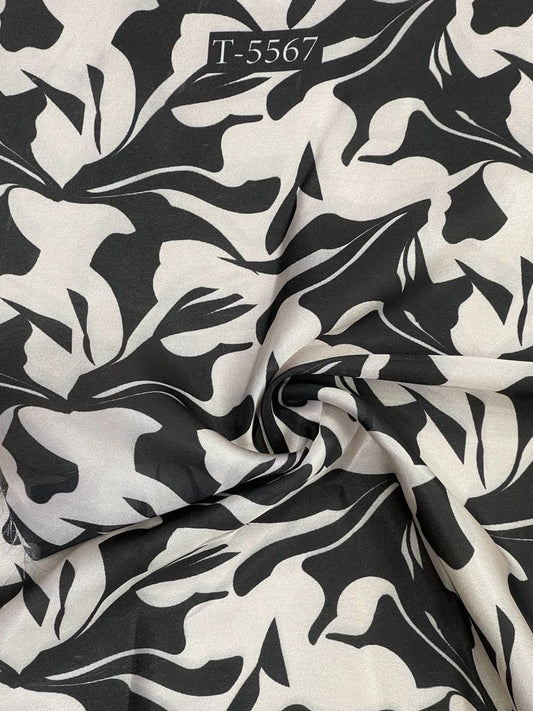 ABSTRACTS PRINT SATIN GEORGETTE