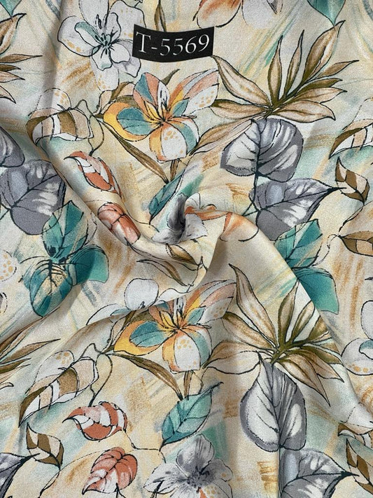 ABSTRACTS PRINT SATIN GEORGETTE