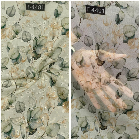 COMBO PRINT - COTTON HAKOBA + ORGANZA