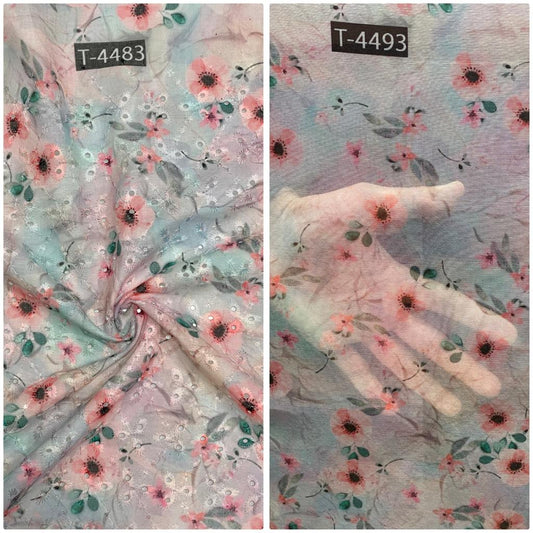 COMBO PRINT - COTTON HAKOBA + ORGANZA