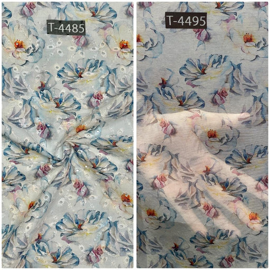 COMBO PRINT - COTTON HAKOBA + ORGANZA