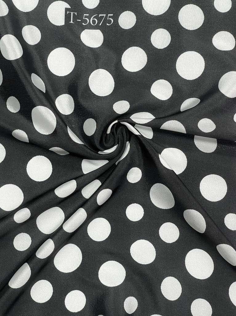 CREPE POLKA DOTS WITH COLOURS