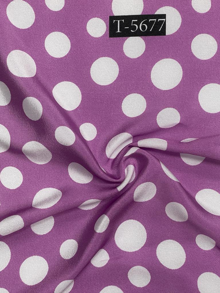 CREPE POLKA DOTS WITH COLOURS